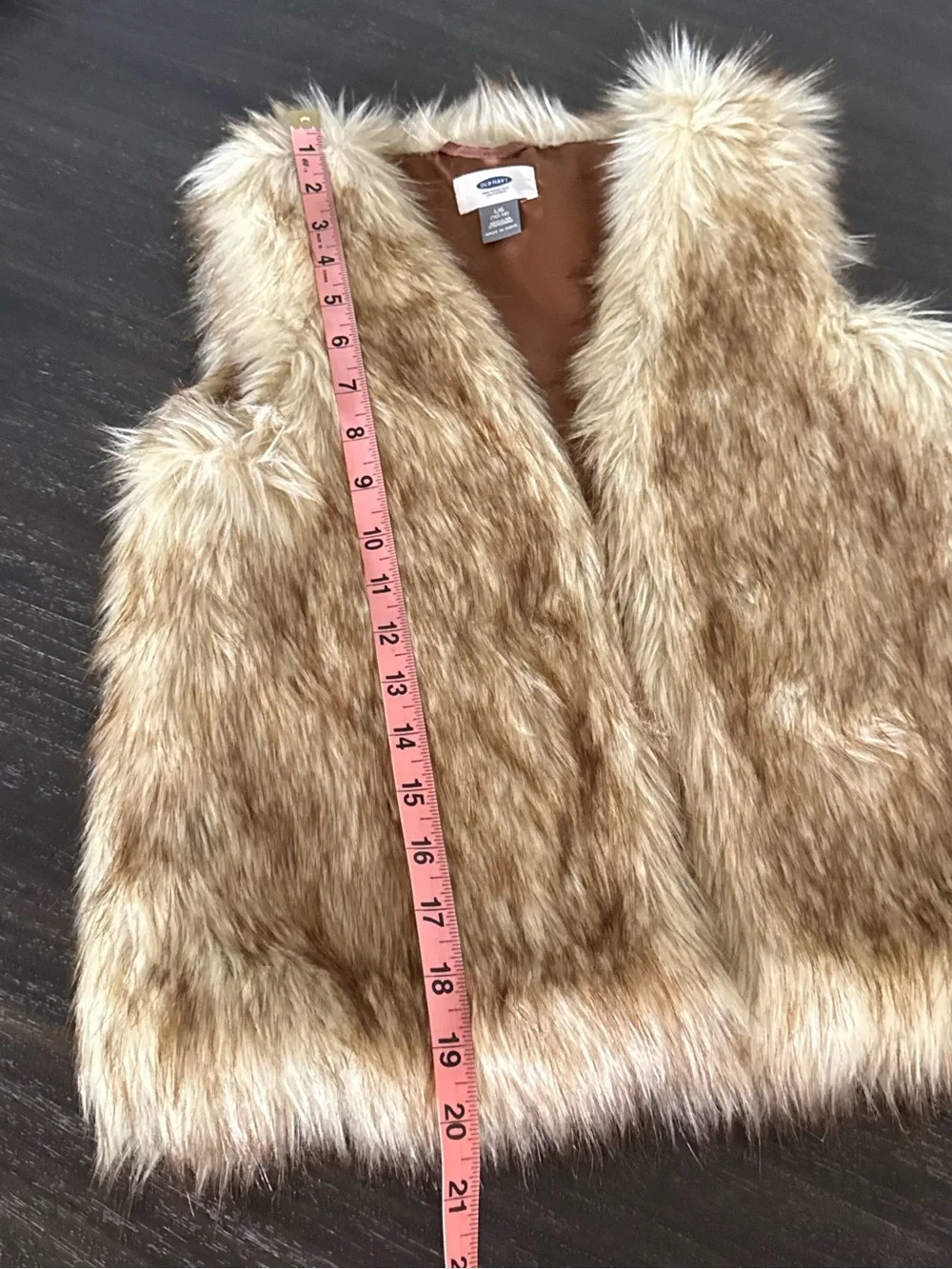 Old Navy Girls Large (10/12) Faux Fur Vest